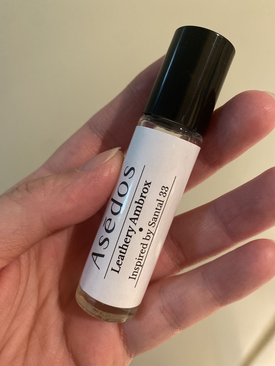 Customer photo review of LEATHERY AMBROX PERFUME OIL