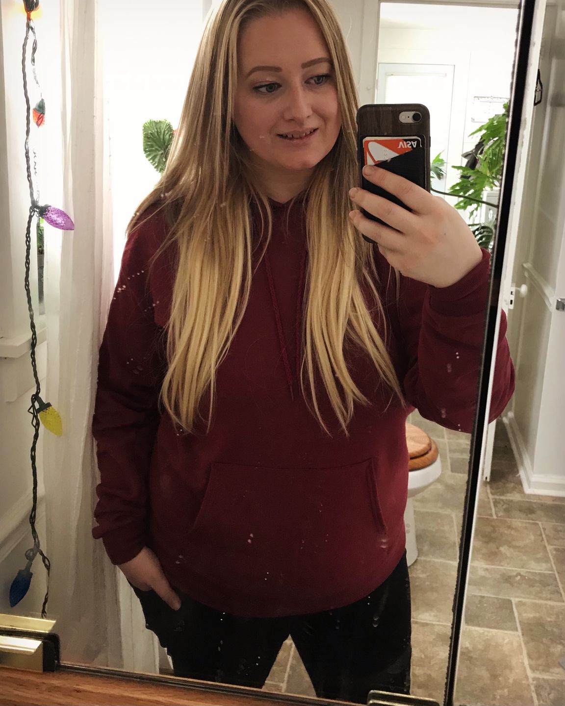 Customer photo review of Brown and Blonde Human Hair Topper Piece Clip On for Women #T10/613