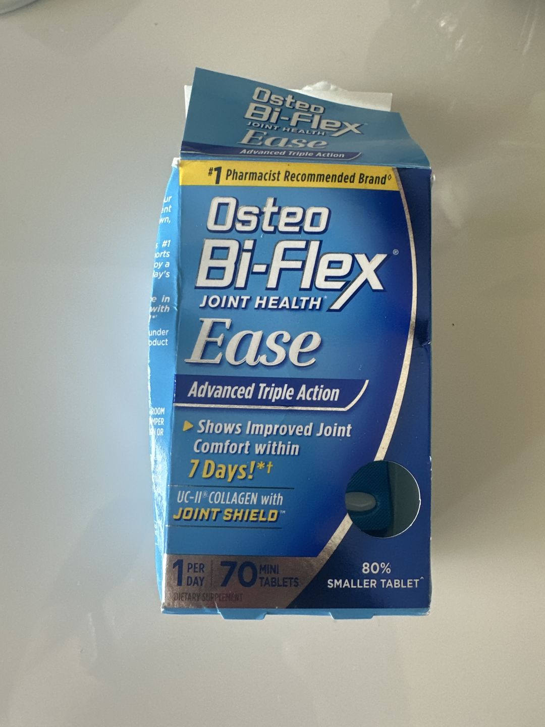 Customer photo review of Osteo Bi-Flex Ease com Colágeno UC-II, 70 Mini-Comprimidos