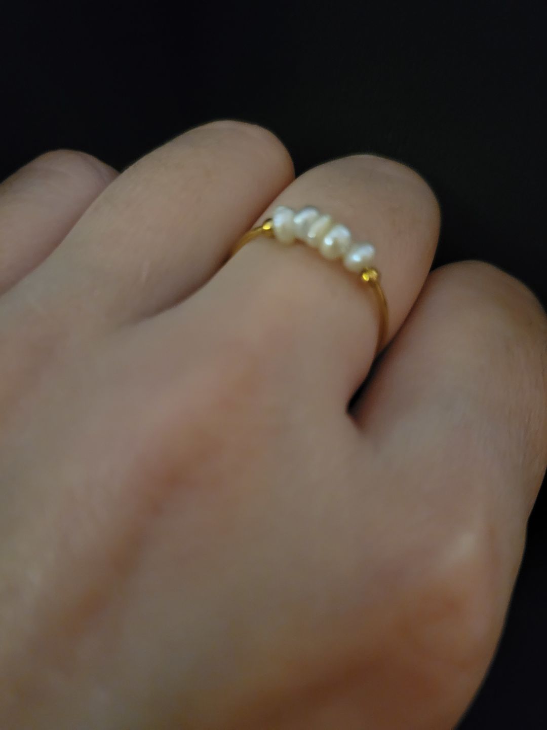 Customer photo review of Classic Freshwater Pearl Ring