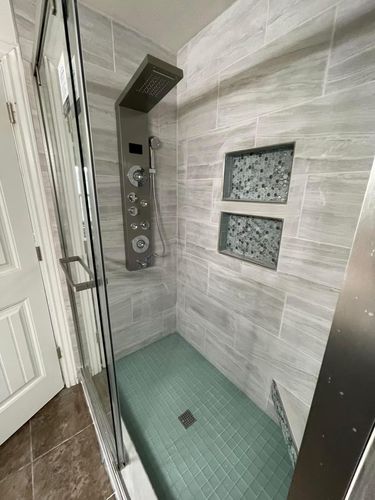 Customer photo review of Zen Falls™ Shower Unit | The Calming Shower