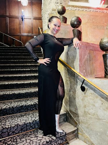Customer photo review of Crystal Slayer Jumpsuit