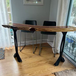 Customer photo review of Metal Counter & Bar Table Legs - Curva - 36H, 40H inch - Set of 2 pcs - Flowyline