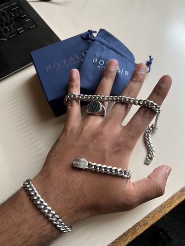 Customer photo review of Cuban Chain (White Gold) 8mm