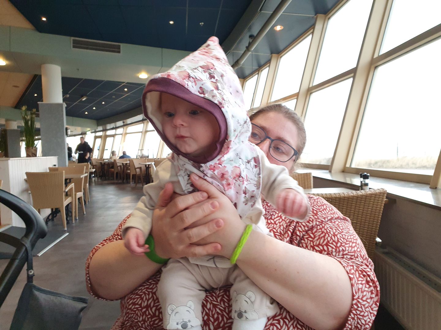 Customer photo review of Atelier MiaMia - Walk - Overall Baby Kind von 50 bis 110 Designer Blumen Altrosa Walkoverall Walk W20