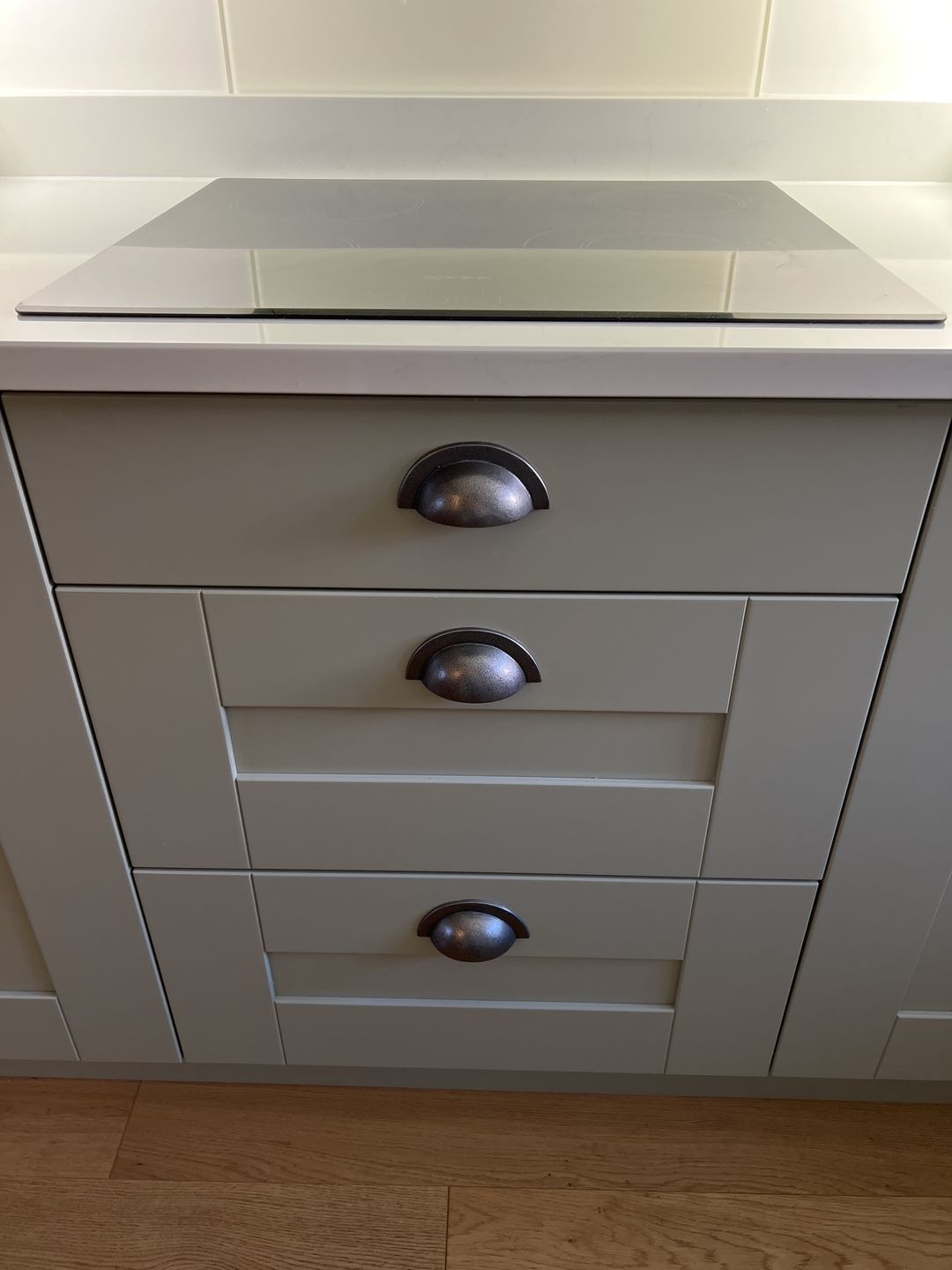 Customer photo review of Monmouth Iron Cupboard Handles