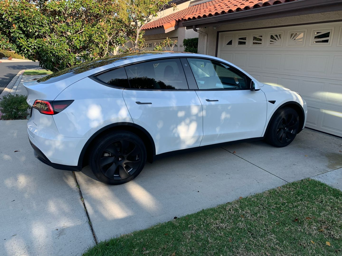 Customer photo review of TESPLUS 19'' Induction Style Wheel Cover for Model Y