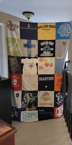 Customer photo review of Classic T-Shirt Blanket