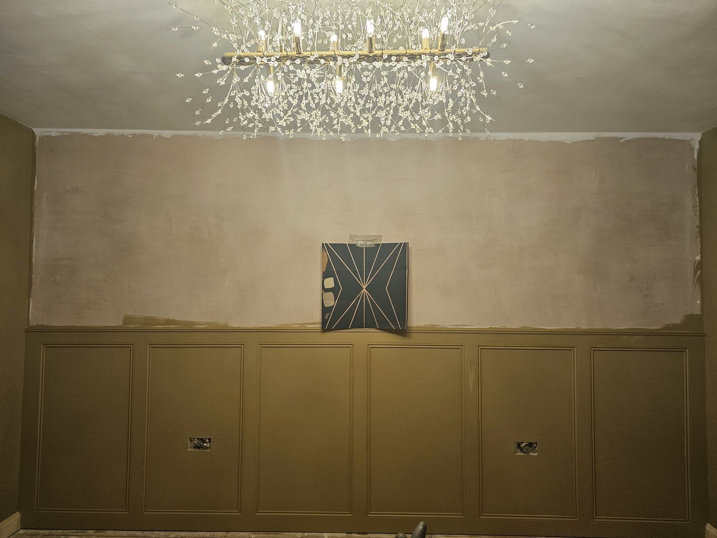 Customer photo review of Modern 9-Light Crystal Chandelier
