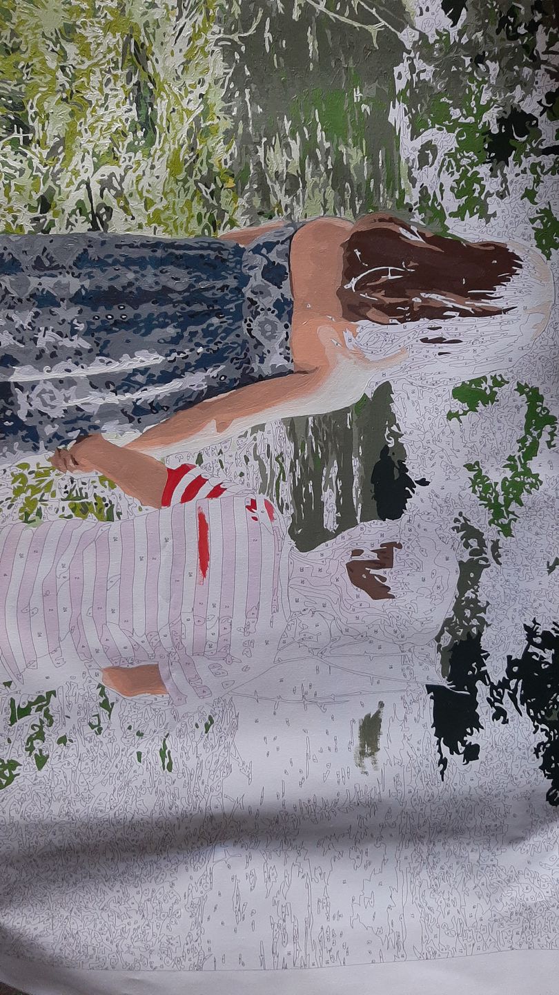Customer photo review of Custom Paint by Numbers Kit | Just Upload Your Photo!