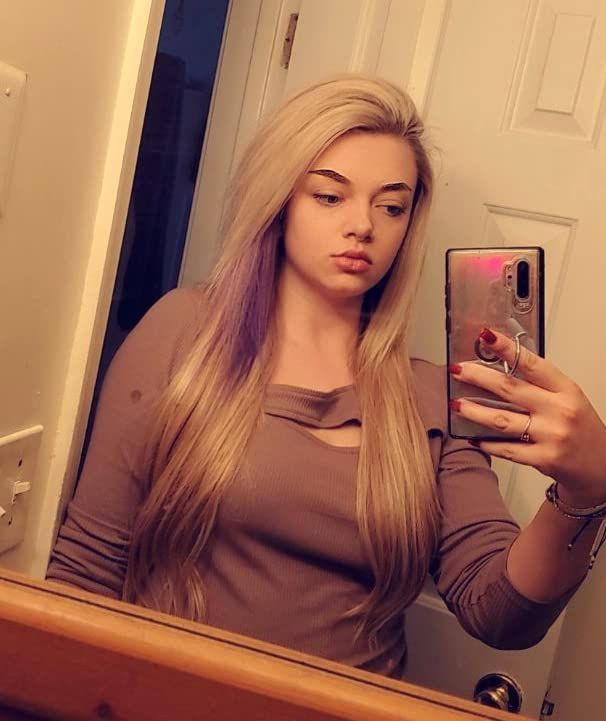 Customer photo review of Mono Topper Human Hair Piece Toupee with Pink Gold Highlights & Clips #18/613