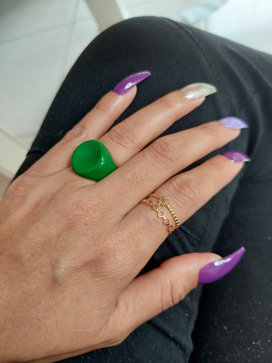 Customer photo review of Anillo Ajustable Star