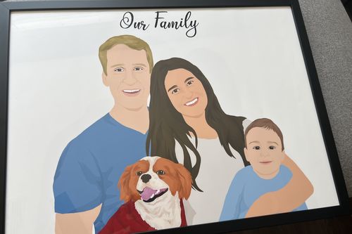 Customer photo review of Custom Fur-mily Portrait