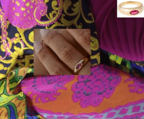 Customer photo review of ROSE MARQUISE RING
