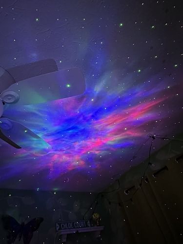 Customer photo review of Astronaut Galaxy Projector