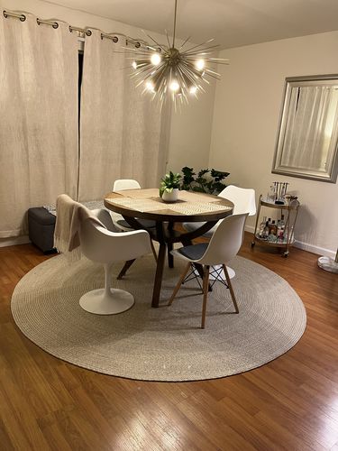 Customer photo review of Modern 10-Light Sunburst Sputnik Chandelier