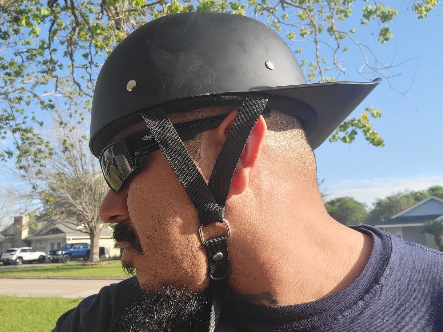 Customer photo review of LD Baseball Motorcycle Helmet