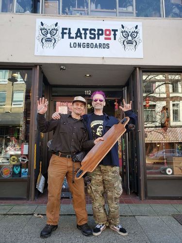 Customer photo review of Arbor Collective Dropcruiser Flagship Series Complete Skateboard Longboard