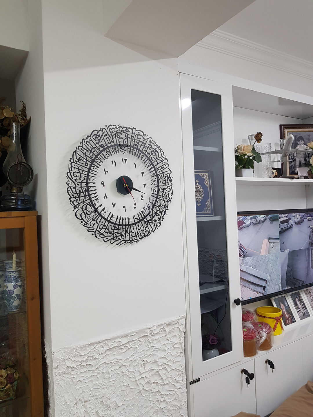 Customer photo review of Fatiha Suresi Arapça Rakamlı Metal İslami Duvar Saati