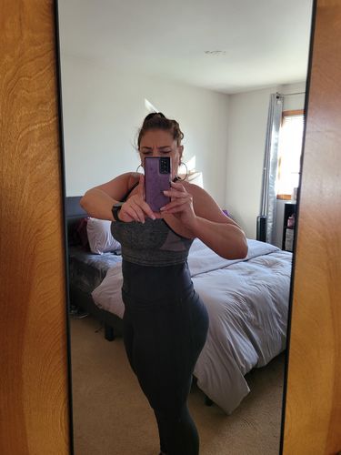 Customer photo review of Ultra-Sculpt Latex Waist Trainer with Hooks 1026