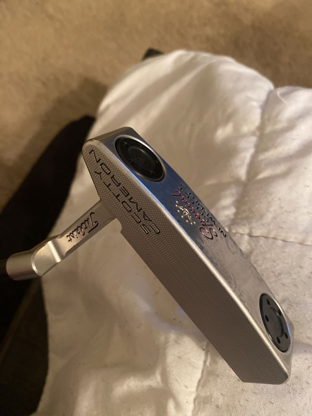 Customer photo review of Satin Black PVD Head Weights Compatible With Scotty Cameron Large Thread Putters