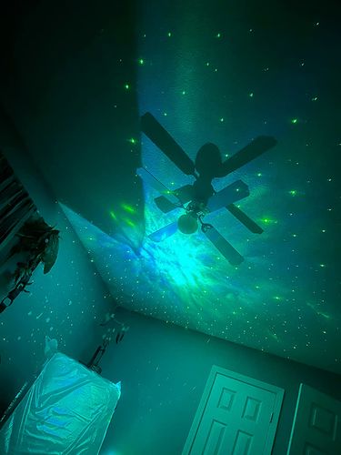 Customer photo review of Astronaut Galaxy Projector