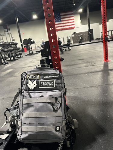 Customer photo review of Gen 3 Gray 45L Backpack