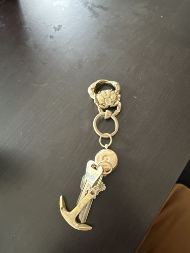 Customer photo review of Crab Keychain