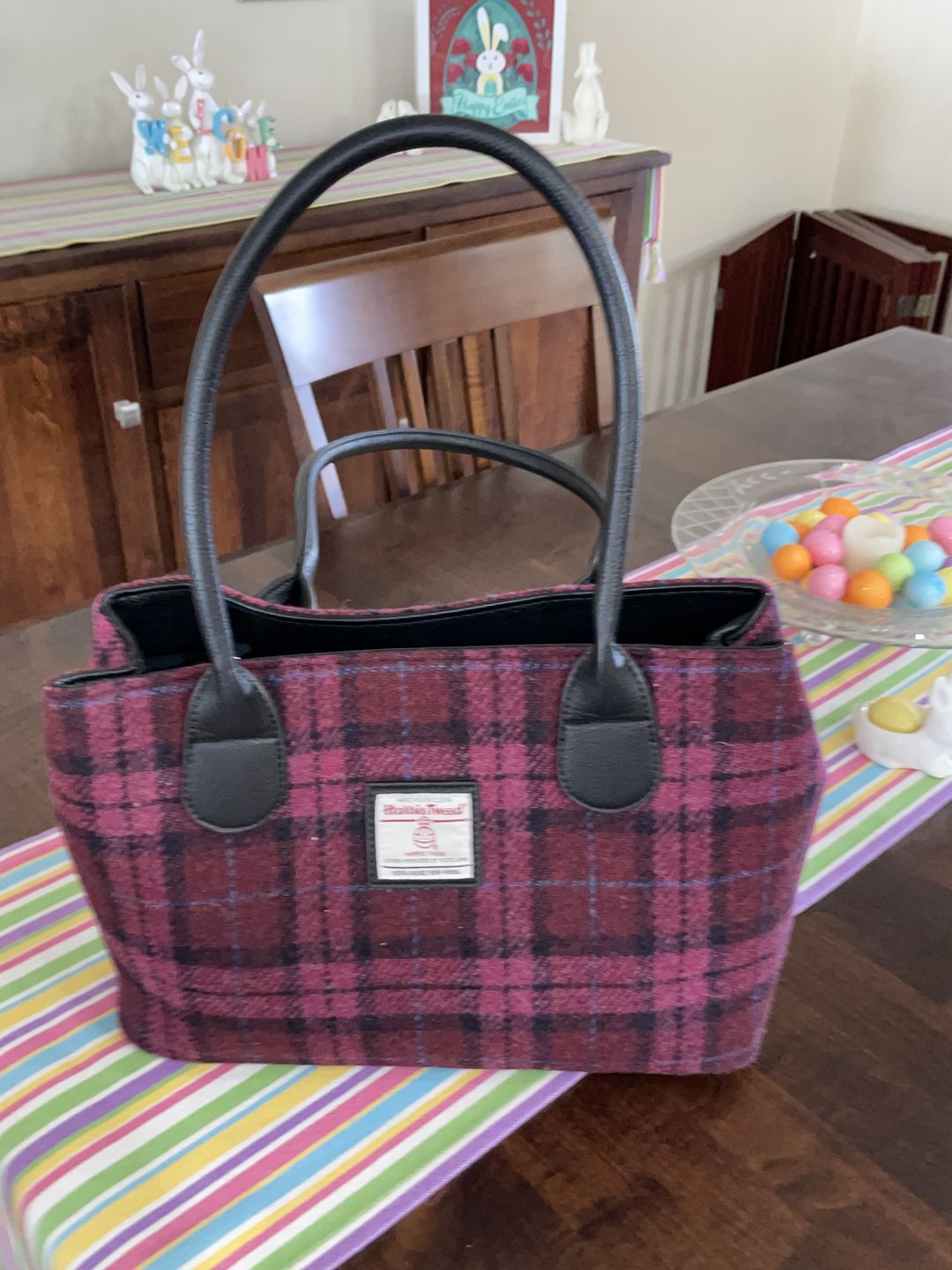 Customer photo review of Classic Harris Tweed Handbag