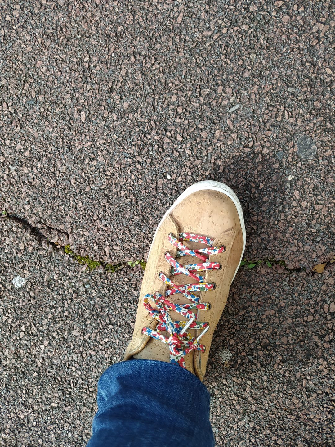 Customer photo review of Lacets Liberty Betsy Ann rouge garance