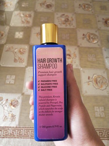 Customer photo review of Hair Growth Shampoo
