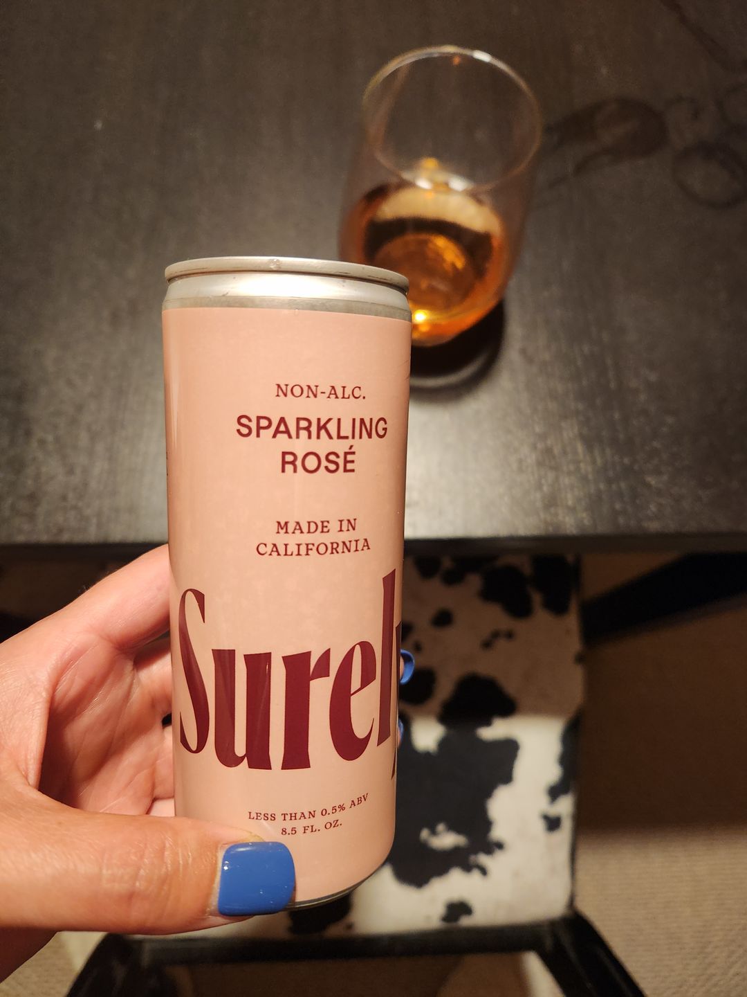 Customer photo review of Non-Alcoholic Sparkling Rosé Can 4-Pack