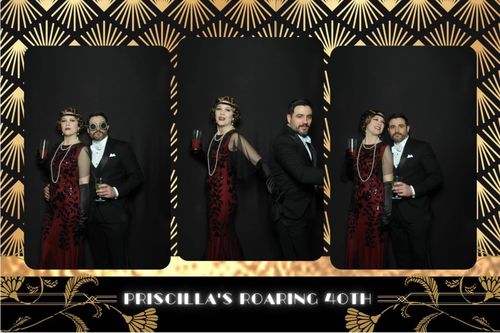 Customer photo review of Wine Red 1920s Sequin Maxi Gowns Dress