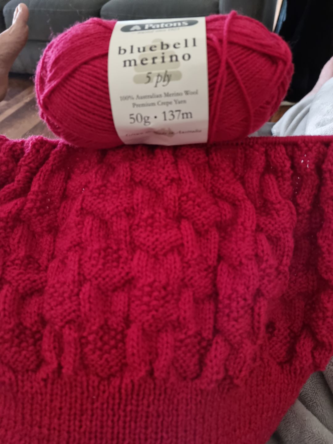 Customer photo review of Bluebell Merino 5 ply