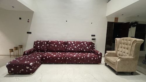 Customer photo review of L Shape Sofa Cover