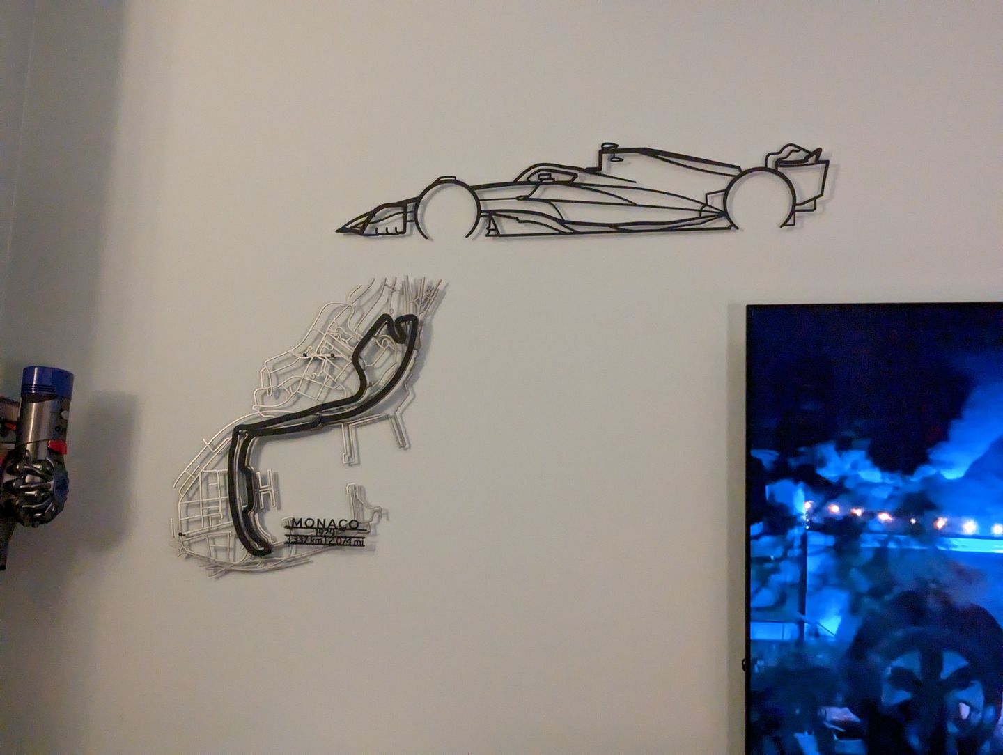 Customer photo review of Circuit de Monaco Metal Wall Art