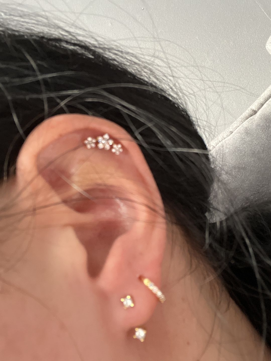 Customer photo review of Flowerish Piercing | Titan