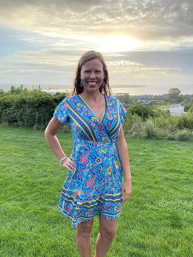 Customer photo review of Anemone Floral Mini Dress