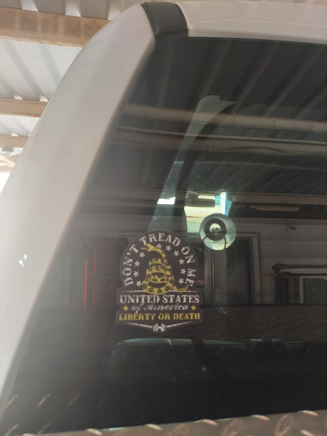 Customer photo review of Don't Tread on Me Decal