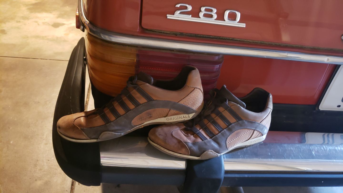 Customer photo review of Men's GrandPrix Sneaker in Cognac (Medium and Dark Browns)