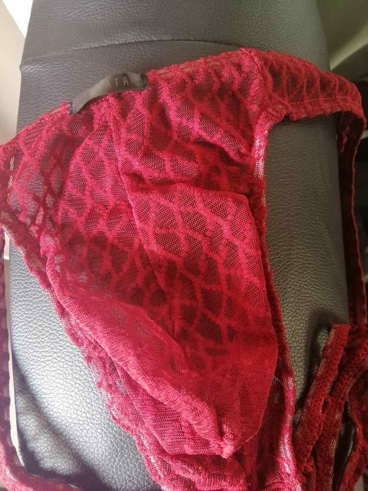 Customer photo review of Men's Breathable Mesh Thongs