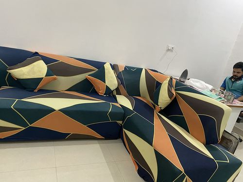 Customer photo review of Trendize Exclusive Stretchable Sofa Cover