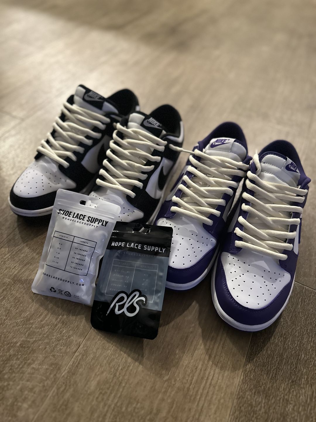 Customer photo review of Thick Oval Shoe Laces (Nike SB Laces)