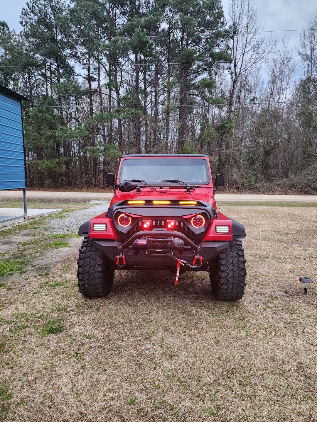 Customer photo review of OPENROAD 13,000 lbs Winch with Synthetic Rope - Panther Series 2s