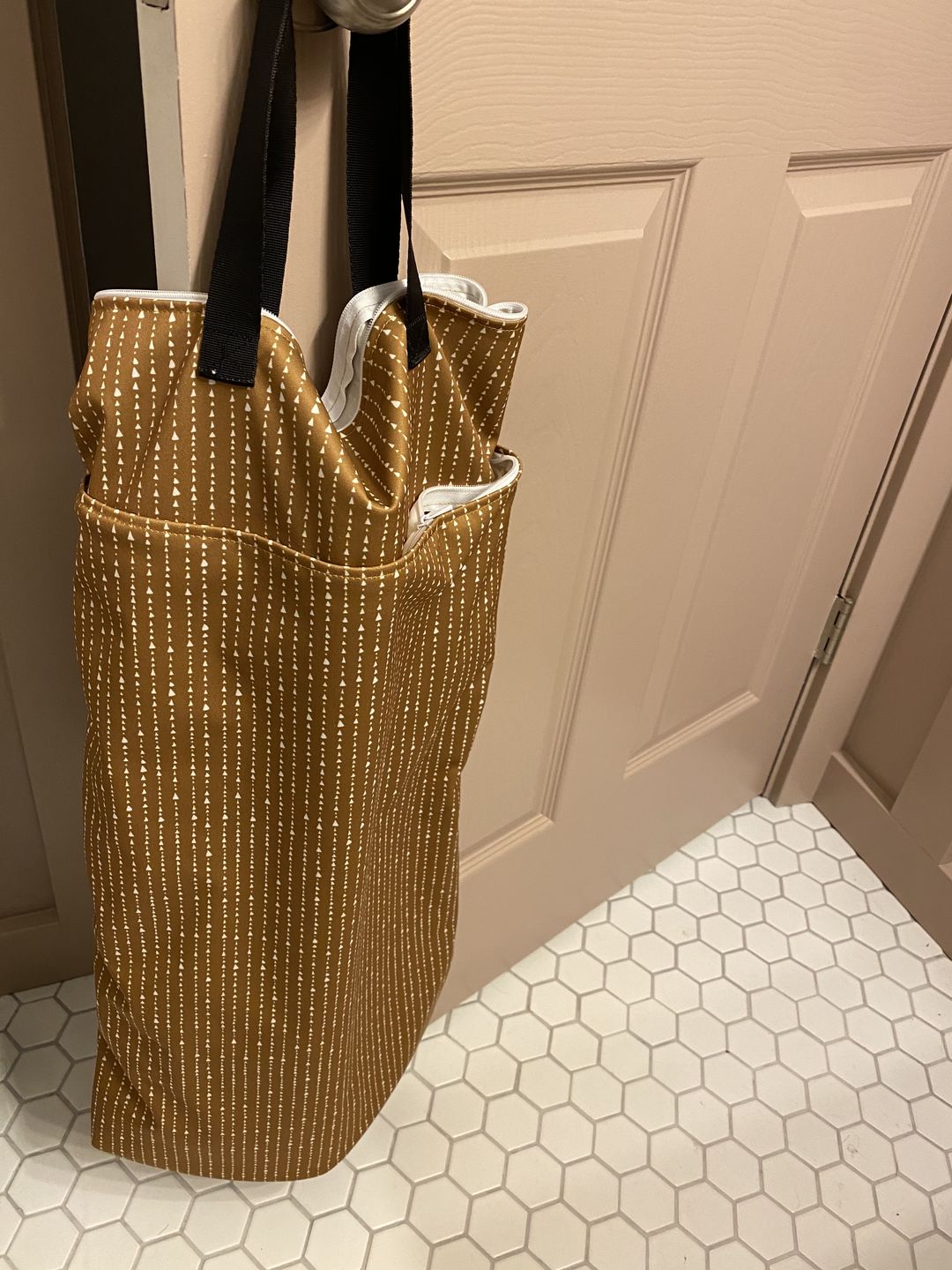 Customer photo review of Patterned Large Zipper Wet Bag with Handles