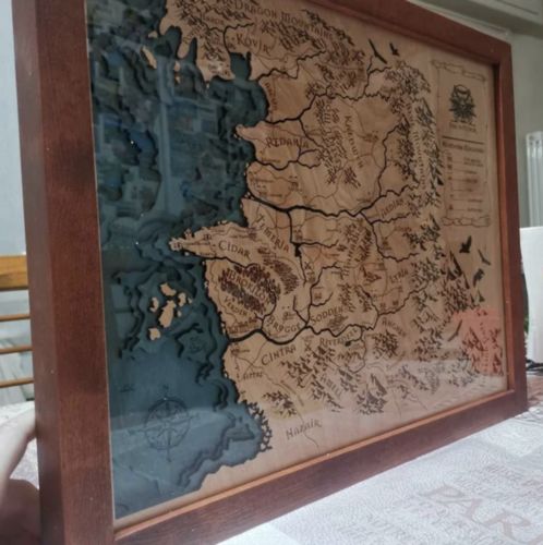 Customer photo review of 3D MAP OF THE NORTHERN KINGDOMS