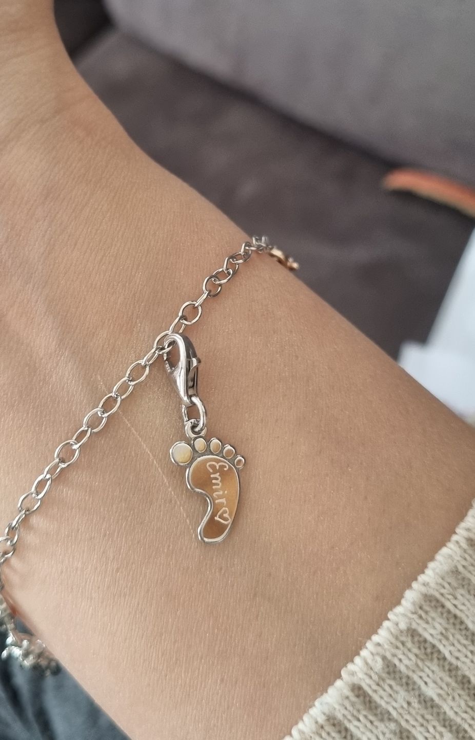 Customer photo review of Armband "Babyfuß"