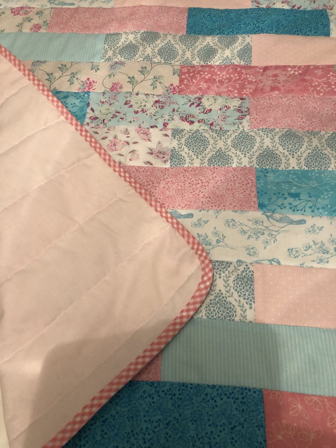 Customer photo review of Gingham Polycotton Bias Binding Tape - 5 metres