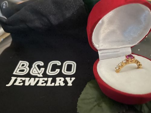 Customer photo review of .50ct Milan Engagement Ring