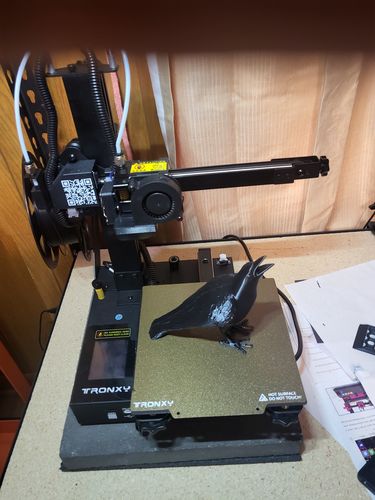 Customer photo review of CRUX1 Mini 3D printer 180*180*180mm Fast Assembly Direct Drive Portable Desktop 3D Printer